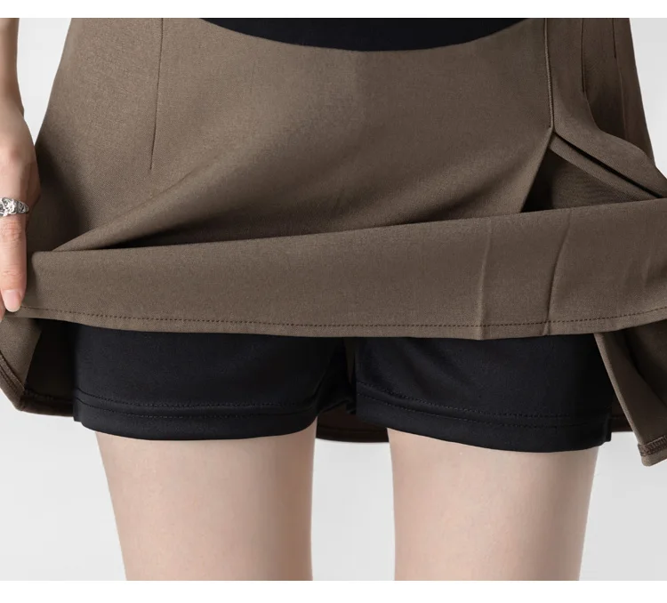 H8917# Maternity Skirt Pleated Design Dress High Waist Summer Slim Pregnancy Skirt