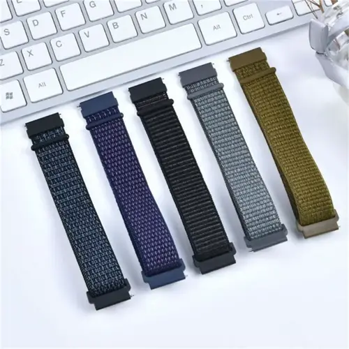 20mm 22mm Nylon Loop Strap For Garmin Forerunner 55 165 265 965 255 Active 5/Vivomove Trend/Vivoactive 5/Venu 3/2 Bracelet Belt - Image 2