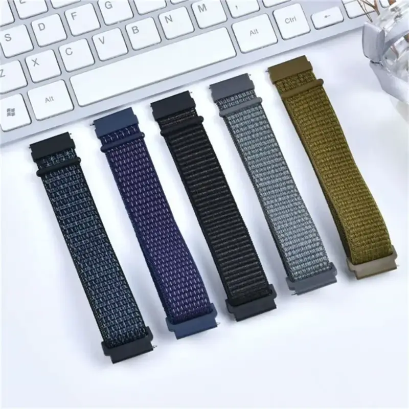 20mm 22mm Nylon Loop Strap For Garmin Forerunner 55 165 265 965 255 Active 5/Vivomove Trend/Vivoactive 5/Venu 3/2 Bracelet Belt - Image 2
