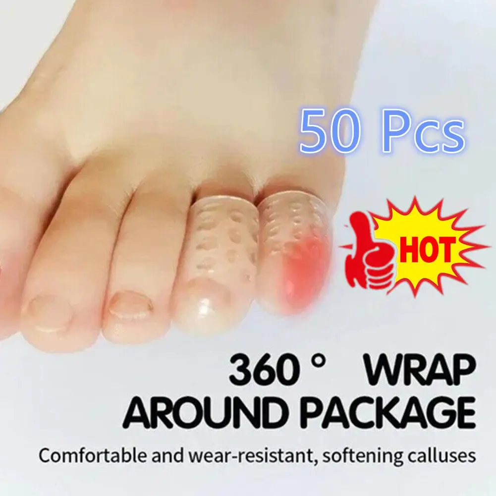 

50 Pcs Toe Covers Silicone Toe Caps Anti-Friction Breathable Toe Protector Prevents Blisters Toe Caps Cover Protectors Foot Care