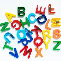26Pcs Magnetic Learning Alphabet Letters Plastic Refrigerator Stickers Toddlers Kids Learning Spelling Counting Educational Toys 2