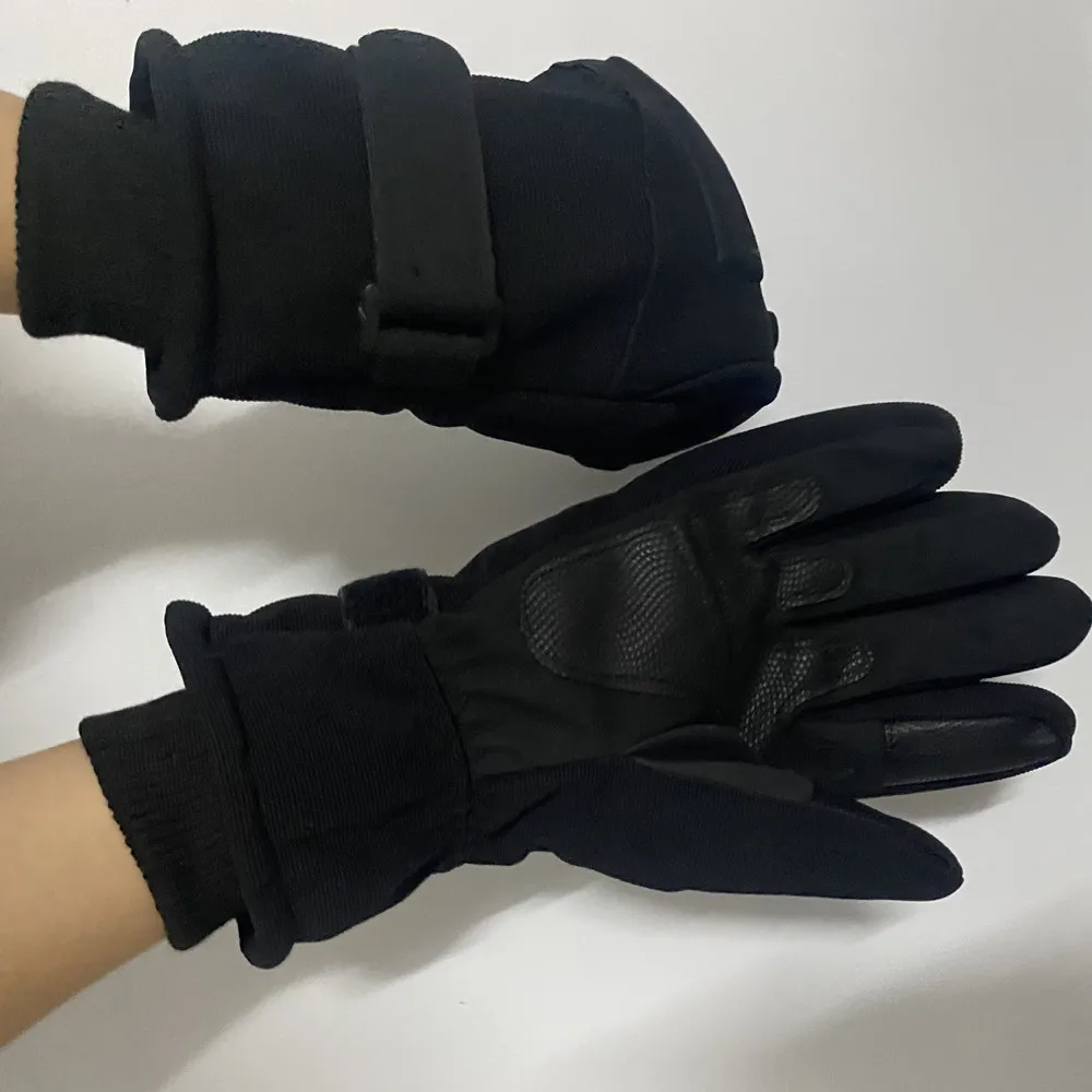 Winter Hunting Gloves Men Warm Thick Skiing Full Finger Gloves Touchscreen Outdoor Winter Black Hunting Protection