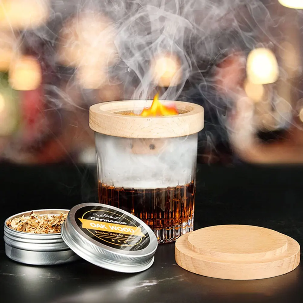 Cocktail smoker kit Cocktail Smoker Kit for Whiskey Cheese and Flavor Drink Smoker Accessories Cocktail Bar Accessories