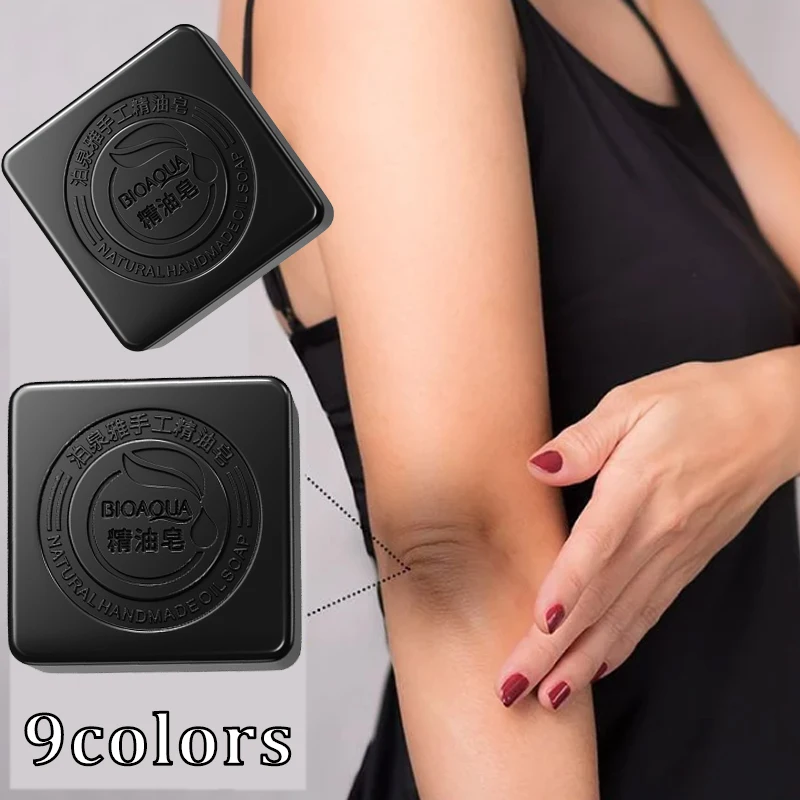 

9Styles Handmade Essential Oil Soap Bamboo Charcoal Remove Black Cleansing Soap Rose Goat Milk Tea Tree Body Wash Soap Wholesale