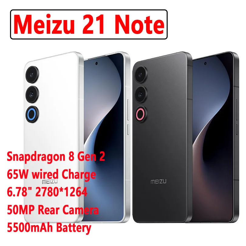 New Meizu 21 note SmartPhone Snapdragon 8 Gen 2 6.78 144Hz
