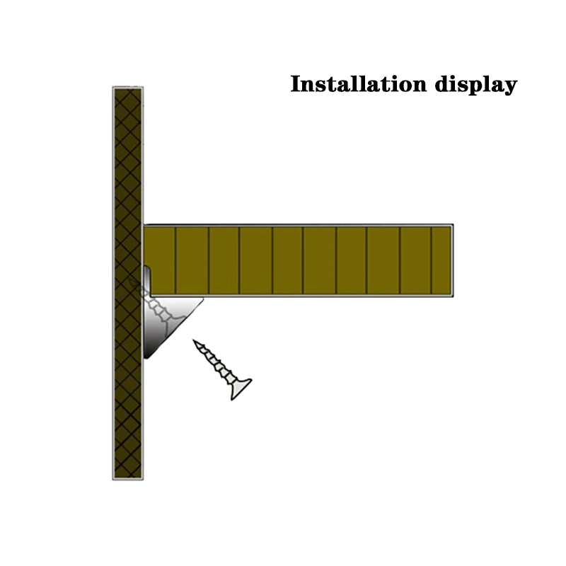 100pcs Cassetto Supporta Cassetto Inferiore Sagging Riparazione Kit Di Fissaggio Mobili Cassetta Mending Cunei Staffa Angolare In Plastica Con Viti Corrispondenti - Foto 2