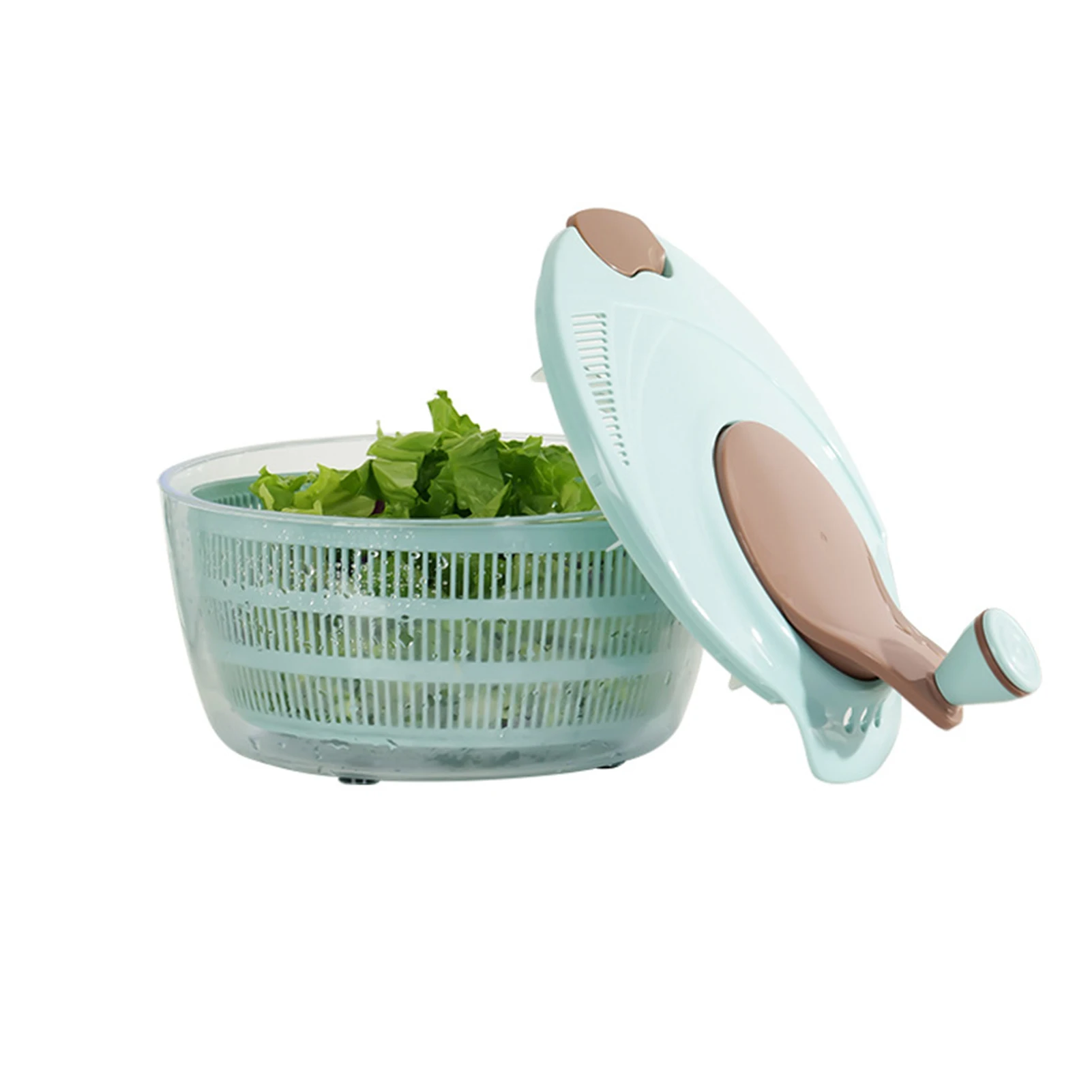 

Salad Spinner Vegetable Drying Machine Save Time and Energy Thorough Cleaning Washer Reduces Fumes from Stir-frying
