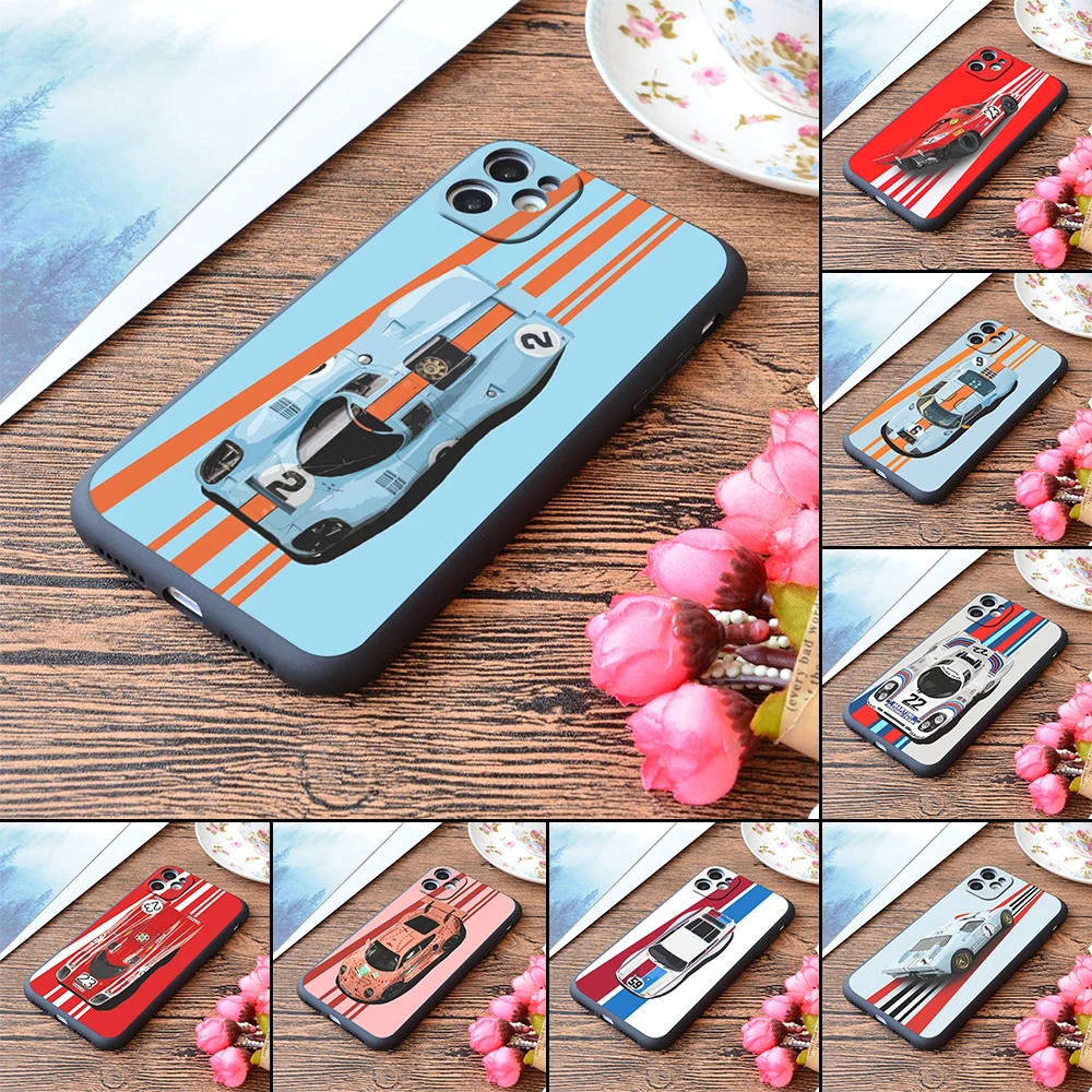 iphone 13 mini case Racing Car Sports Silicone Phone Case For iPhone 13 12 11 Pro Max Mini XS X XR SE 7 8 6 6S Plus Soft Cover Vintage Legend 917 case for iphone 13 mini