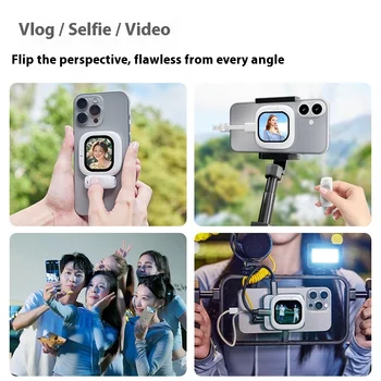 Founist Vlogmate Magnetic Selfie Monitor Bluetooth Remote Control Amoled Screen Portable For Iphone 5-12 13 14 15 16 Accessories 2