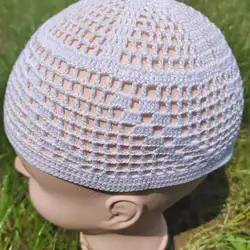 Muslim Caps For Men Freeshipping Skull Hat Prayer Knitted Mesh Kufi Kippah Islamic Saudi Arabia Jewish Summer