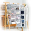 Large Capacity Hanging Organizer 2/3/4/5Pocket Foldable Bag, See-Through Mesh & Odorless Washable Fabric for Clothes/Shoes/Toys 1