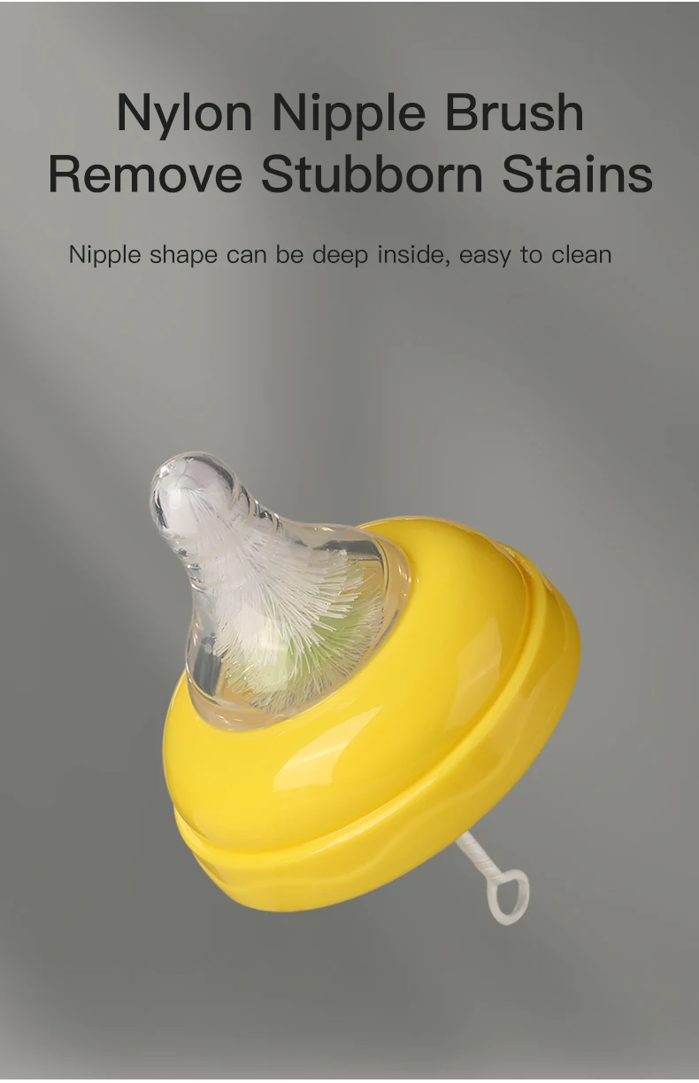 Goupillon Brosse Rotatif 360° en Nylon – Kit de Nettoyage Biberons et Tétines 12 Goupillon Brosse Rotatif 360° en Nylon – Kit de Nettoyage Biberons et Tétines