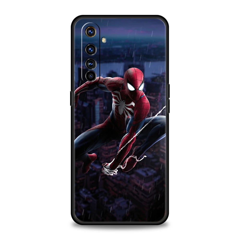 Marvel Spiderman Superhero Soft Phone Case For Oppo A12 A16 A74 A76 Find X5 A54 A53 A52 A15 Reno 6 7 SE Z A9 2020 Pro 5G Cover iphone se phone case