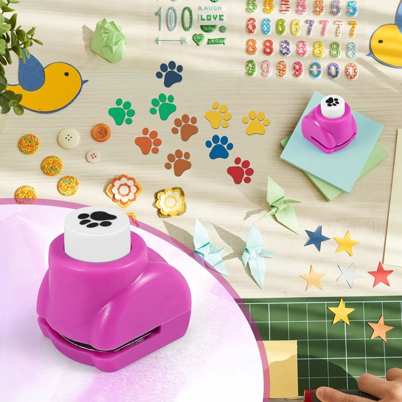 Mini Scrapbook Handmade Cut Card Craft Calico Printing DIY Paper Shaper Punch (Paw) paper craft punch