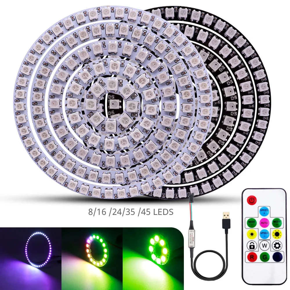 Reinscer 500 PièCes SéRies 12Mm WS2811 Module De LumièRe LED Couleur Pixel DC5V IP68 éTanche RGB 2811 1903 IC LumièRe De NoëL LED NuméRique