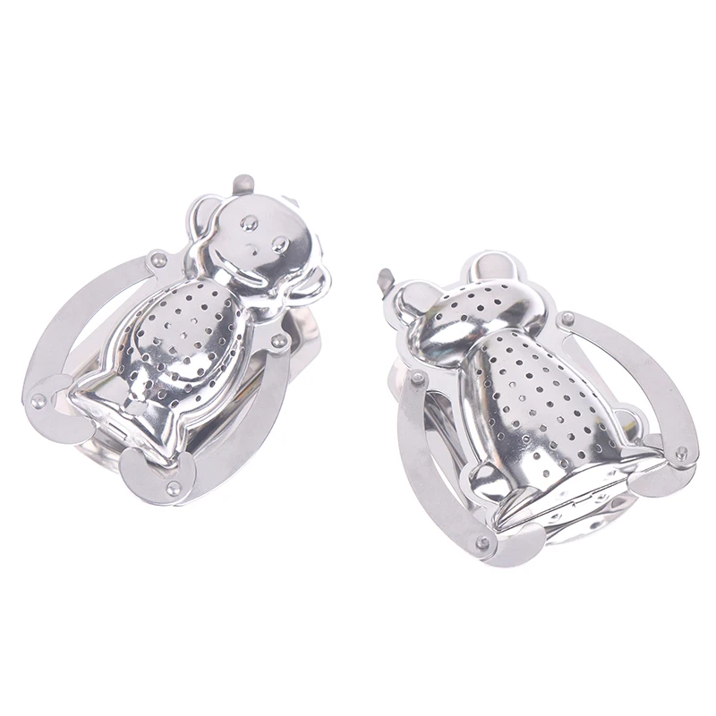 2022 Creative Frog Monkey Tea Filter Tea Infuser Stainless Steel Tea Maker Strainer Teaware Accessories