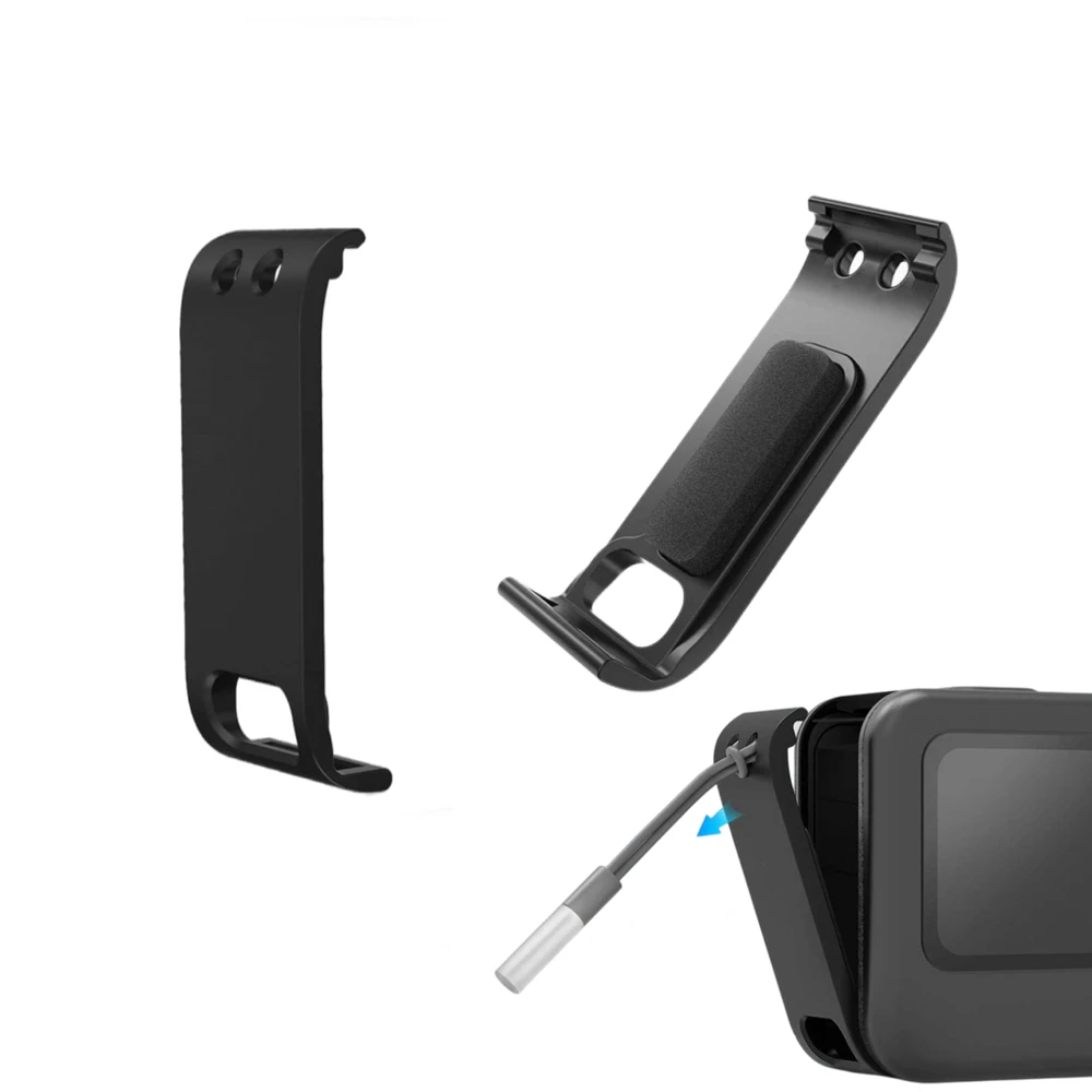 For GoPro Hero 9 10 Battery Side Cover Black Removable Battery Door Lid