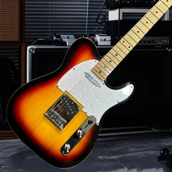 Hot Electric Guitar Hot Selling Sunset TL 6-String Free Shipping Exquisite Workmanship Mahogany Body Maple Powerful Bass