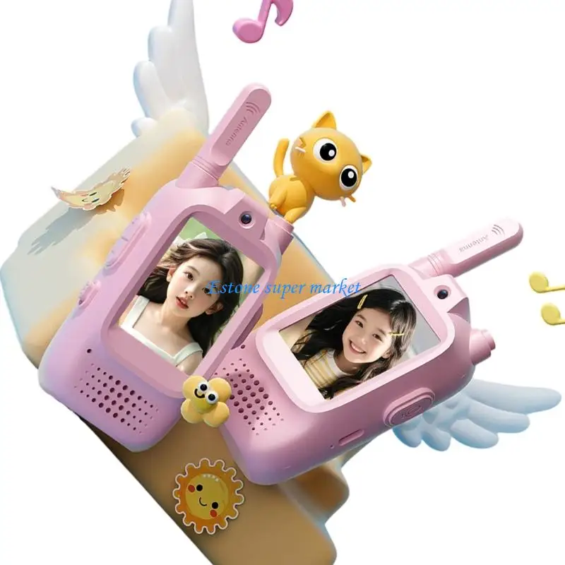 090B 어린이용 충전식 비디오 워키 사진 USB 충전 긴 배터리 수명 생성