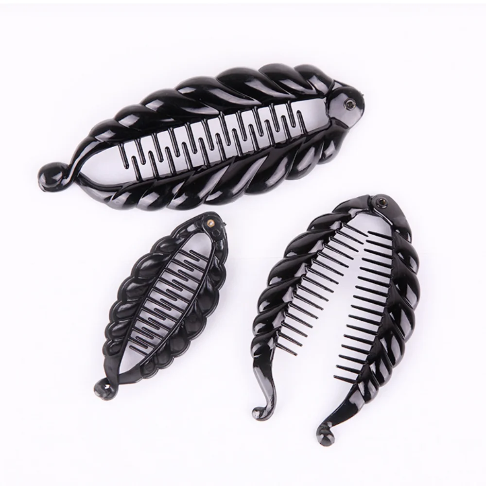 

Multi-Sizes Fish Shaped Ponytail Clip Claw Ponytail Holder Women Girls Banana Clips Crabs Black Women Hair Styling Accessories