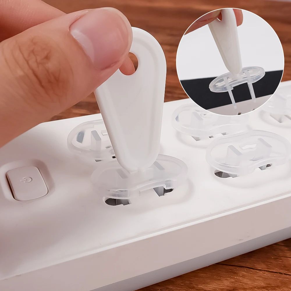 Socket Protective Cover 6Pcs/set Power Plug Cover Anti-Electric Shock Plug Protector Cover Baby Proof Child Safety Protector Electrical Power