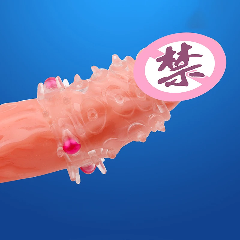 Penis Enlargement Sleeve Penis Rings Condoms Beads for Men Rubber Sex Toys for Adults Delayed Ejaculation