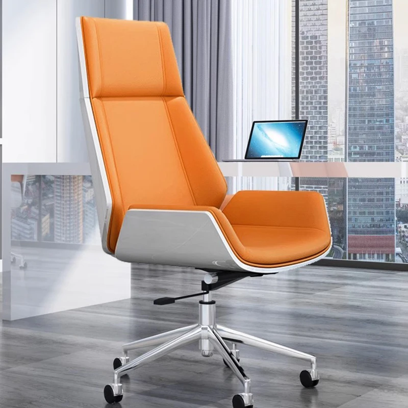 Mobile Chaise Office Chair Gaming Computer Rotating Living Room Office Chair Leather Floor Cadeira Computador Modern Furniture