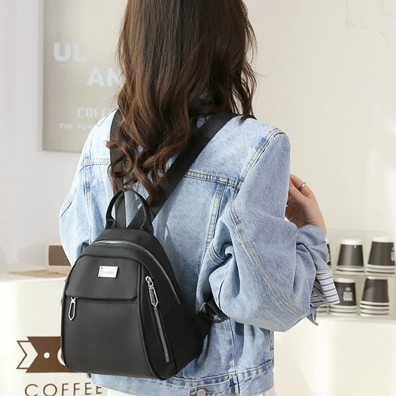 Women Backpack Purse Nylon Rucksack Lightweight Fashion Casual Travel Ladies Shoulder Bag for Teenager Daypack 3