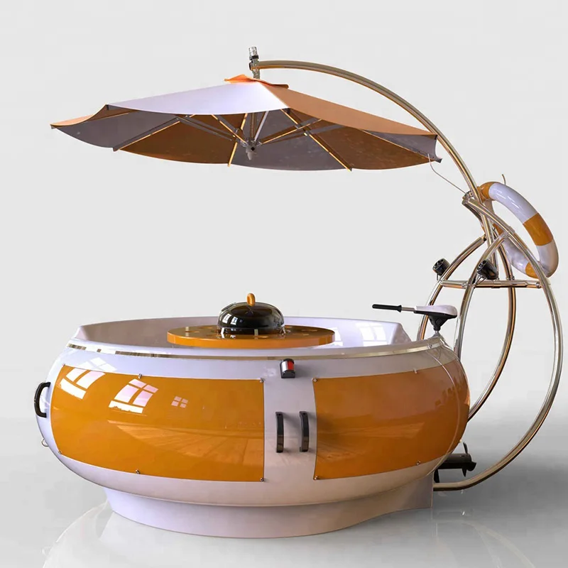 AST Solar electric amusement water boats for kids 4 person electric water jet fiberglass hydrofoil lake bbq donut boat