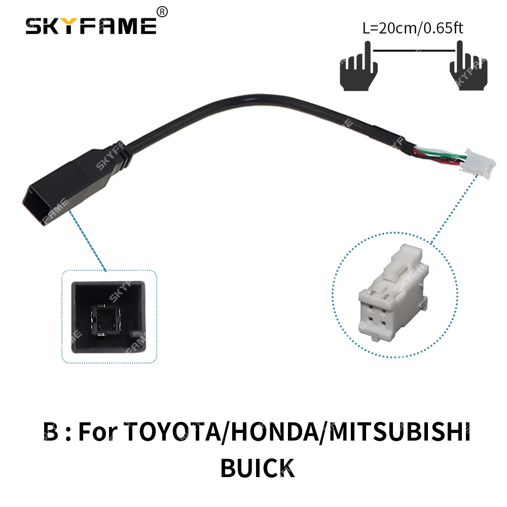 4pin Original USB Converter Cable Adapter for Car Android