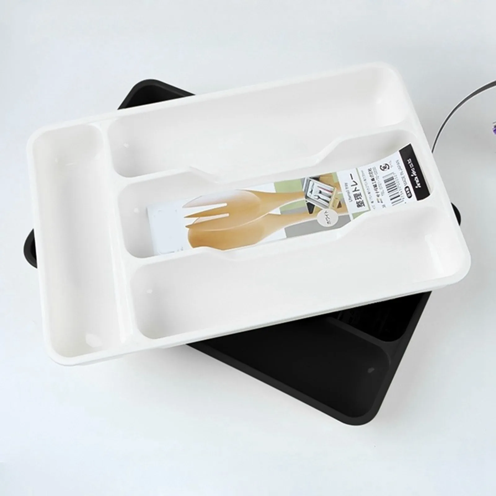 Cutlery Organizer Tableware Organizer Cutlery Storage Tray Knife Block Holder Spoon Fork Separation Box Kitchen Drawer