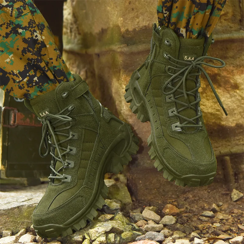 Hiking shoes Men's Tactical Shock-absorbing Non-slip Desert boot Winter Outdoor camping trekking