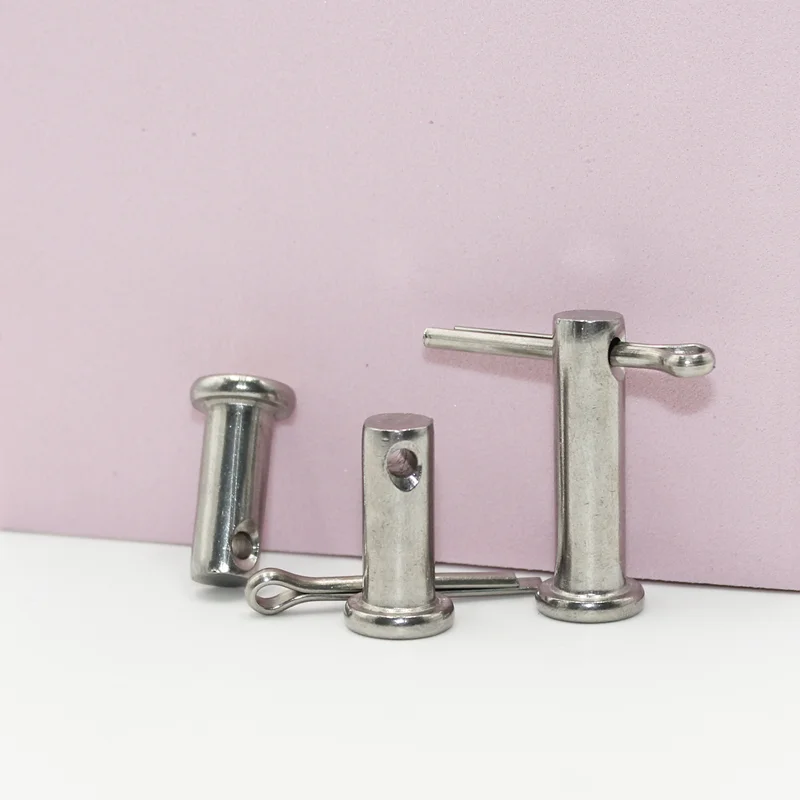 Cylindrical Locating Dowel Pin A2 304 Stainless Steel With Hole Pin Shaft Cotter Pin Set M3 M4 M5 M6 M8 M10 Flat Head Cylindrical Plug Positioning