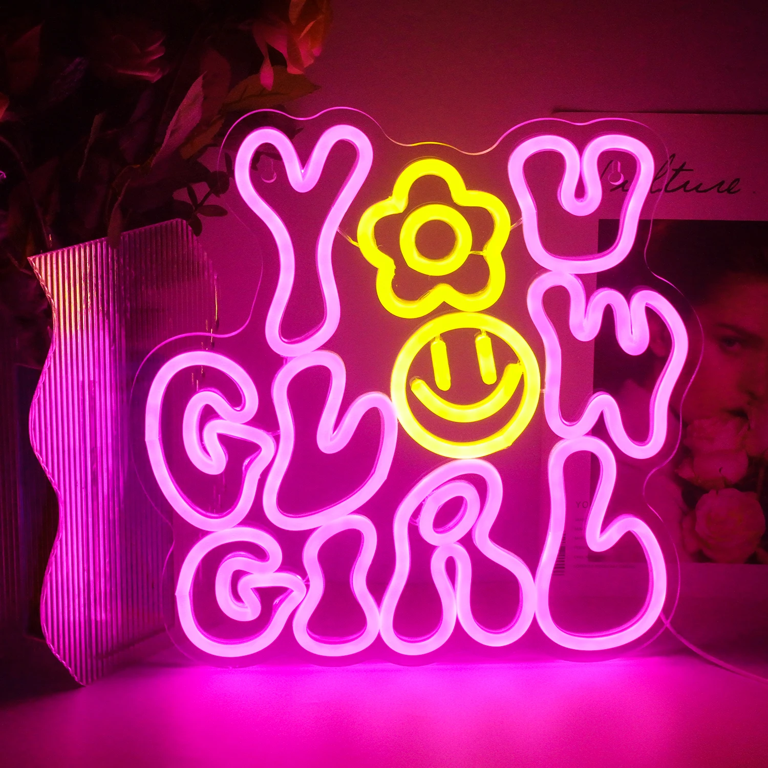 Girl Neon Light Wall Decoration Acrylic Night Lights Acrylic Neon