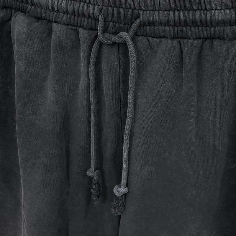 Men's Shorts Summer New Essentials Washed Heavyweight 380GSM Cotton Solid Color Hip Hop Loose Oversize High Quality Shorts Male