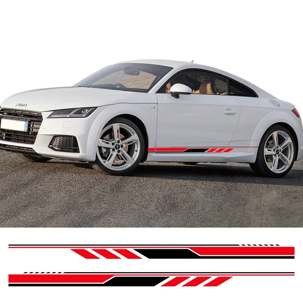 Car Side Door Sticker Creative Stripes Vinyl Decals Trims Auto Accessories