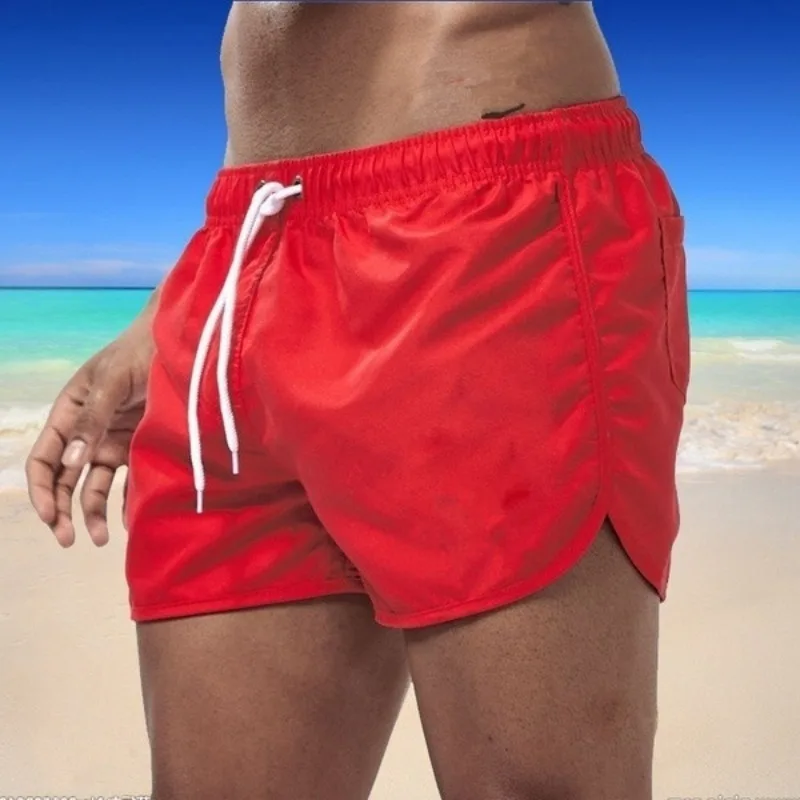 Summer New Men's Fashionable Beach Shorts Polyester Multi Color Sports 3/4 Shorts for Men 6