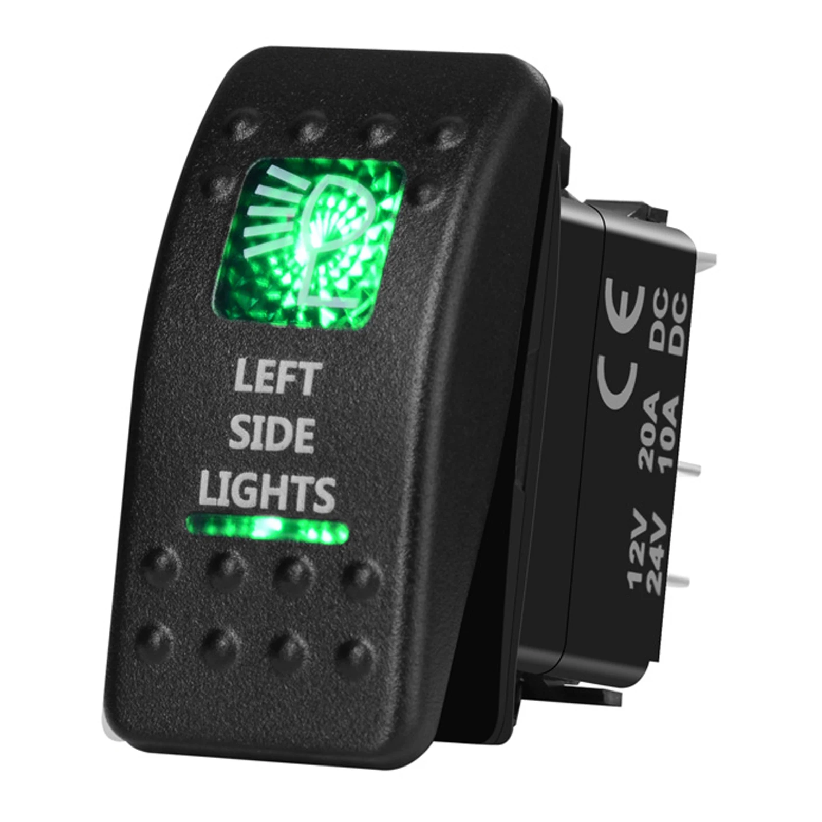 Interruttore A Bilanciere LED 12V/24V Impermeabile - Stile Carling Per Auto, Barca, Camper