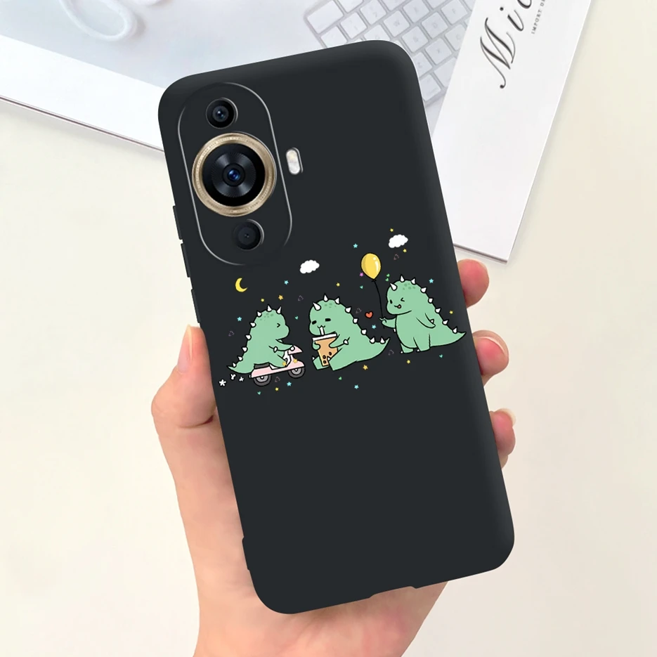 Cute Candy Painted Soft Silicone Phone Case Cover for Huawei Nova 11 Series