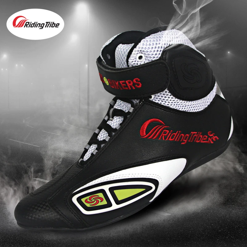 Motorcycle Off-road Racing Shoes Man Woman 4 Seasons Leisure Boots Street Motorbike Riding Shoe Motos Botas Chuteiras