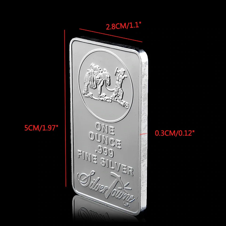 

American Prospector 1OZ 999 Value Fine Silver Bullion Bar US Union Metal Coin Collectible wholesale order for amazon