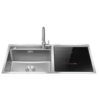 Kitchen Sink Dishwasher Combo Sanitizing Efficient Cleaning System Compact Design 1