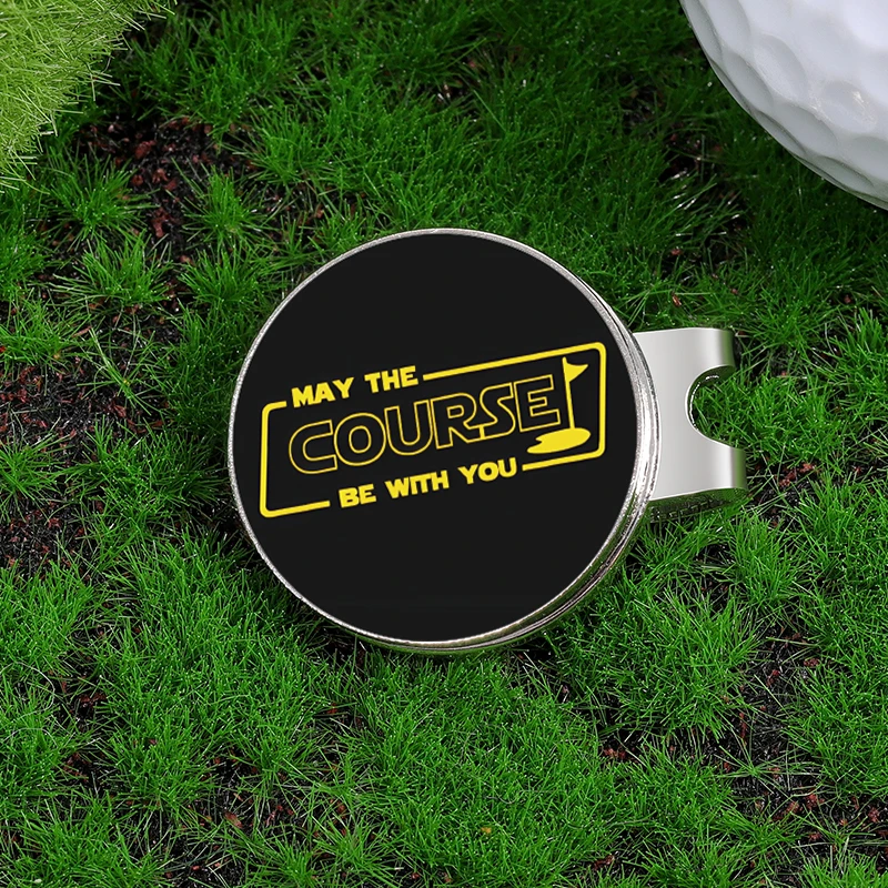 Fiction Film Fashion Golf Cap Clips Magnetic Golf Ball Marker Hat Clip 0.98 Inch Ball Marker Clip Gift for Men Women Golfer golf ball mark golf hat clip