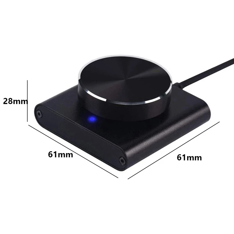 USB 볼륨 컨트롤 무손실 PC 컴퓨터 스피커, 손잡이 조절기, 원 키 음소거, 내구성 있는 디지털 컨트롤