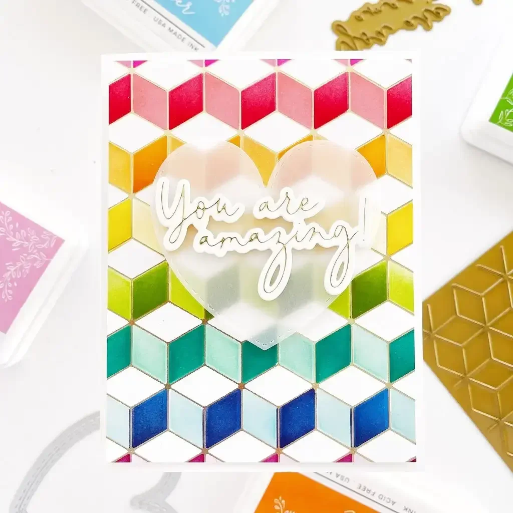 HOT SALE Cutting Hexagons and cubes Dies Scrapbook Diary Decoration Embossing Template DIY Greeting Card Handmade