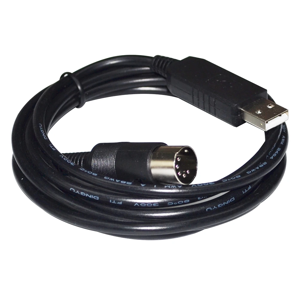Ftdi Usb para Din Macho Macho Conector Cabo Ft232rl 5pin Adaptador Macho Comunicação Rs232