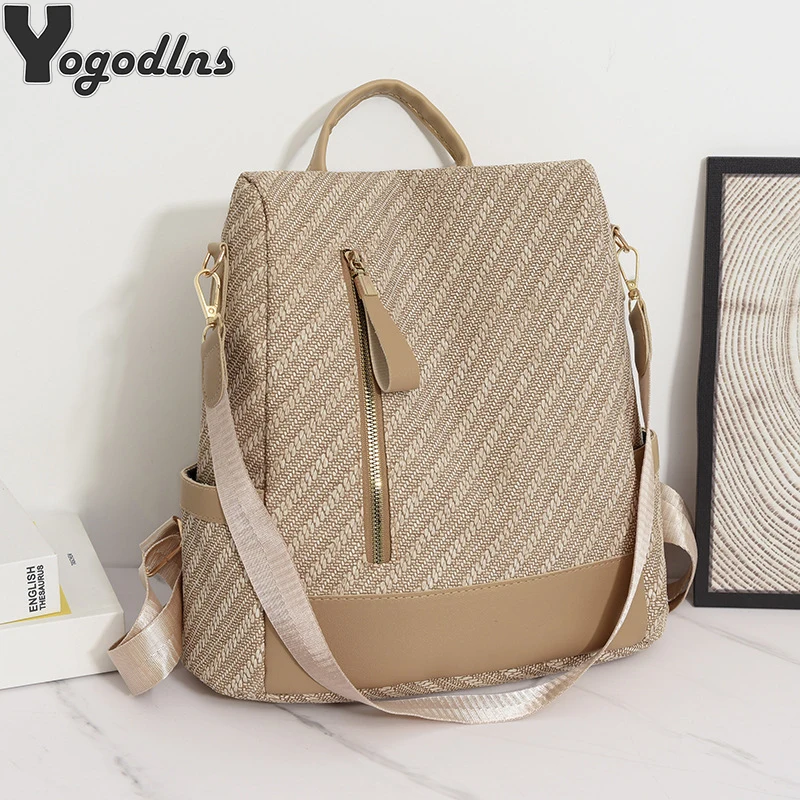 Fashion Popular Luxury Designer Backpacks Lady PU Backpack - China