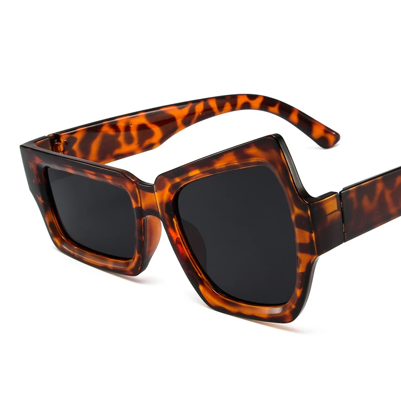 Funny Irregular Square Sunglasses Man Fashion Personality Brand Designer Sun Glasses Male White Black Shades Oculos De_voghion.com