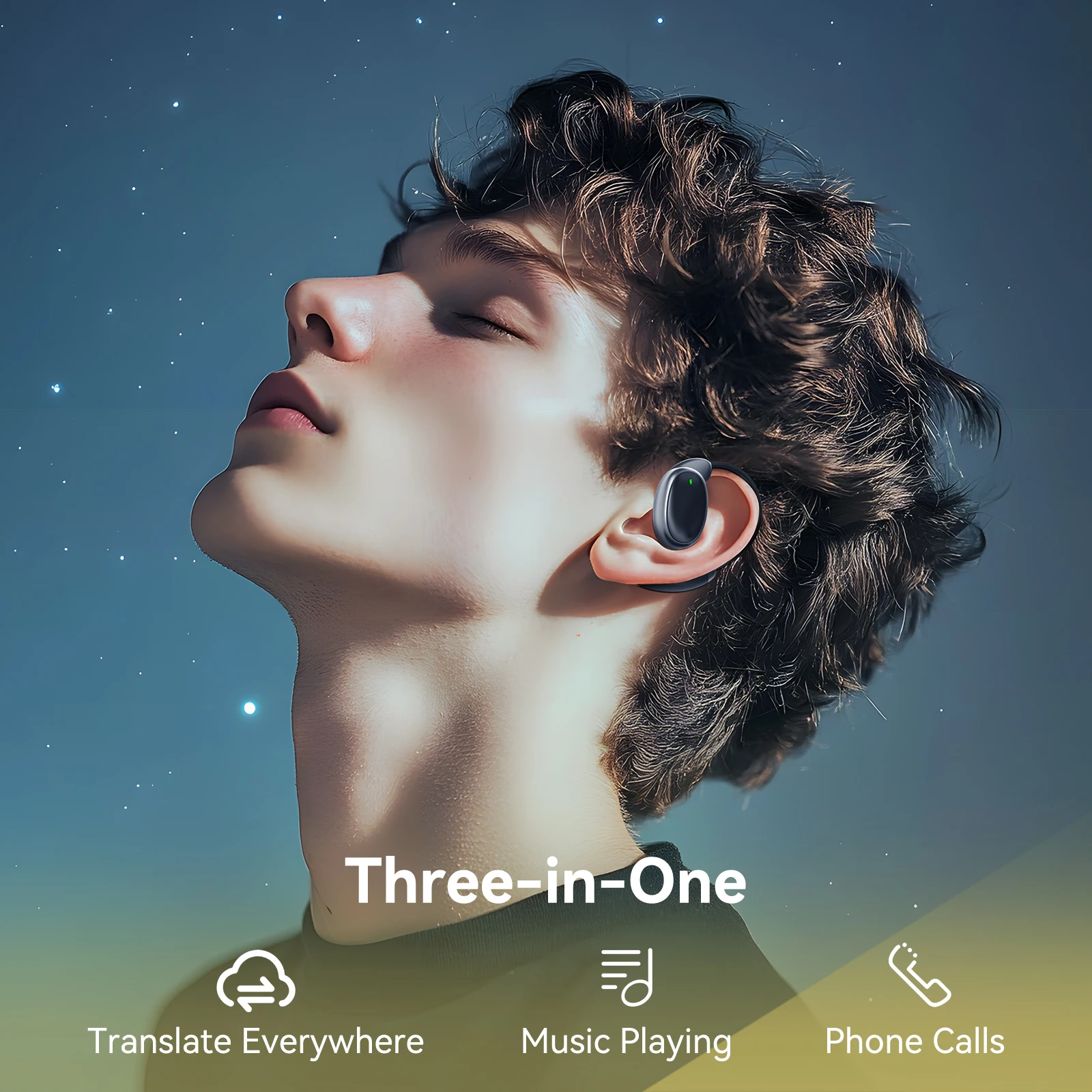 Translator Earbuds V18 Language Translator Earbuds 150 Languages High Accuracy Smart Wireless Instant Translator Device Portable BT Earphones
