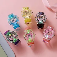 Sanrio luminescence Cinnamoro Kuromi 3D Pattern Child Wrist Watch Cute Watch Cartoon Christmas Watchband Kids Gift 1
